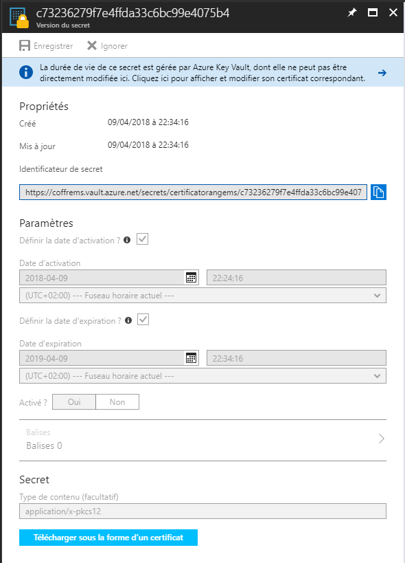 6 1 - Création d'un cluster Azure Service Fabric (Portal mode)