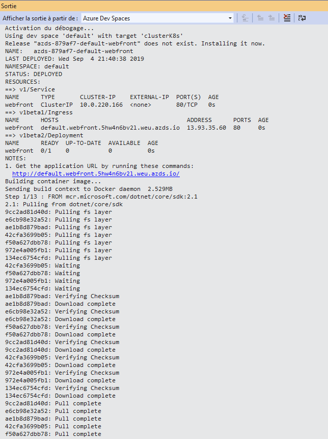 10 - Debugger son cluster Kubernetes dans Azure