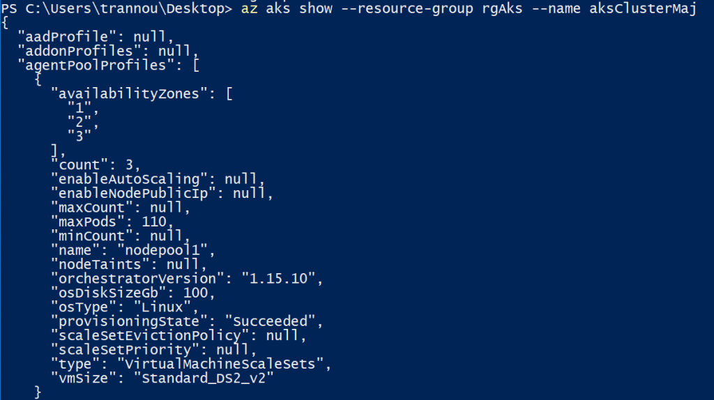 20 1024x574 - Mettre à jour son cluster Kubernetes dans Azure