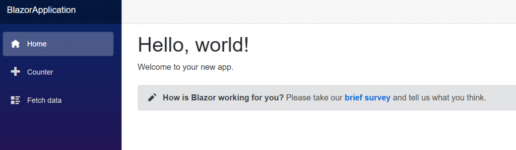 blazorApp 1024x299 - Déployer une application Blazor Server sur AKS
